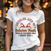 Retro Rudolph en Co. Rendier behandelt Kerstmis Tri-Blend Shirt