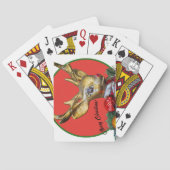 Retro Rudolph Pokerkaarten (Achterkant)