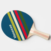 Retro Rugby Angled Striping with Name Tafeltennisbatje (Zijkant)