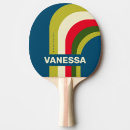 Retro Rugby Boog met Naam Tafeltennisbatje