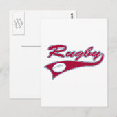 Retro Rugby Briefkaart (Voorkant / Achterkant)