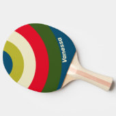 Retro Rugby Circle Stripe with Name Tafeltennisbatje (Zijkant)
