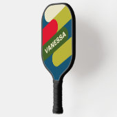 Retro Rugby Fusie met Naam Pickleball Paddle (Links)