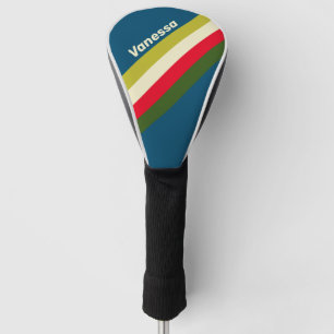 Retro Rugby Gestreept met Naam Golfheadcover