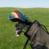 Retro Rugby Gestreept met Naam Golfheadcover (Insitu)