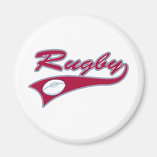 Retro Rugby Magneet (Voorkant)