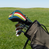 Retro Rugby Speld Streep met Naam Golfheadcover (Insitu)