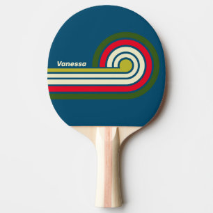 Retro Rugby Strepen met Naam Tafeltennisbatje