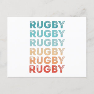Retro Rugby Vintage Cadeau Briefkaart
