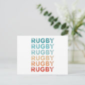 Retro Rugby Vintage Cadeau Briefkaart (Staand voorkant)