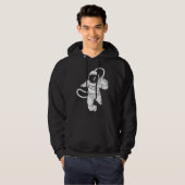Retro ruimte astronaut hoodie (Voorkant volledig)
