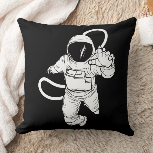 Retro ruimte astronaut kussen (Deken)