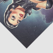Retro ruimte pin-up tissuepapier (Detail)