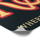 Retro ruimte Poster van Kepler-186f. (Hoek)