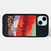 Retro ruimte Poster van Kepler-186f. Case-Mate iPhone Case (Achterkant (horizontaal))