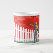 Retro ruimte Poster van Kepler-186f. Grote Koffiekop (Voorkant)