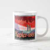 Retro ruimte Poster van Kepler-186f. Grote Koffiekop (Rechts)