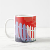 Retro ruimte Poster van Kepler-186f. Koffiemok (Links)