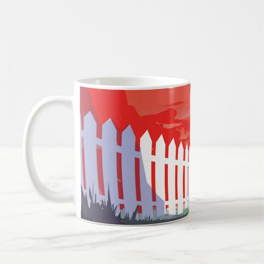 Retro ruimte Poster van Kepler-186f. Koffiemok (Links)