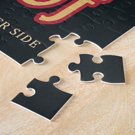 Retro ruimte Poster van Kepler-186f. Legpuzzel (Zijkant)