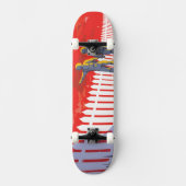 Retro ruimte Poster van Kepler-186f. Persoonlijk Skateboard (Voorkant)