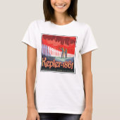 Retro ruimte Poster van Kepler-186f. T-shirt (Voorkant)