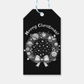 Retro-ruimte-thema cadeau-Label | Kosmische vakant Cadeaulabel (Voorkant)