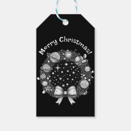 Retro-ruimte-thema cadeau-Label | Kosmische vakant Cadeaulabel