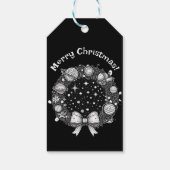 Retro-ruimte-thema cadeau-Label | Kosmische vakant Cadeaulabel (Achterkant)