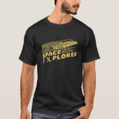 Retro-ruimtevaarder-raketgrafiek T-shirt (Voorkant)