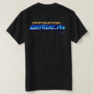 Retro Ruimtevaartkat Maan Zonsondergang - Meows-01 T-shirt