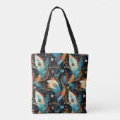 Retro Ruimteverkenning Melkweg Tote Bag (Achterkant)