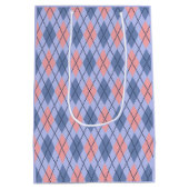Retro ruitpatroon.  medium cadeauzakje (Achterkant)