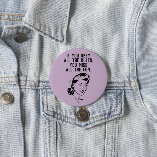 Retro Rule Breaker Button (In situ)