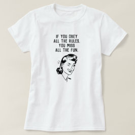 Retro Rule Breaker Woman T-Shirt