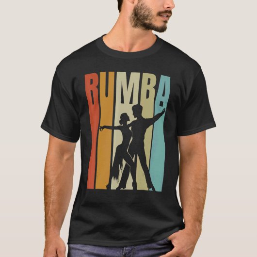 Retro Rumba Dancing  Passion for Folk Dance T-shirt (Voorkant)