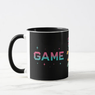 Retro Runner "Game Over" Pixel Art Design Mok
