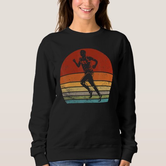 Retro Runner Runner Silhouet Running 60 Trui (Voorkant)