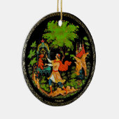 Retro  Russisch Fairy Tale Fantasy kleurrijk Keramisch Ornament (Rechts)