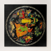 Retro  Russisch Fairy Tale Fantasy kleurrijk Legpuzzel (Horizontaal)