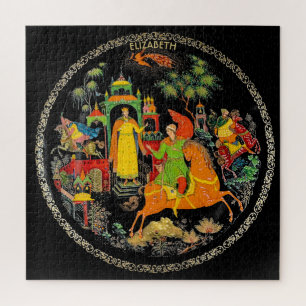 Retro  Russisch Fairy Tale Fantasy kleurrijk Legpuzzel