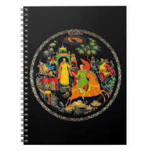 Retro Russisch Fairy Tale Fantasy kleurrijk Notitieboek