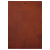 Retro Rustic Brown Rust Leather Klembord (Achterkant)