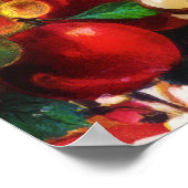 Retro Rustic Fresh Summer Tropical Fruit Vegetable Poster (Hoek)