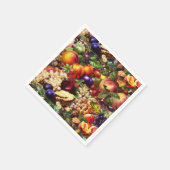 Retro Rustic Fresh Summer Tropical Fruit Vegetable Servet (Hoek)