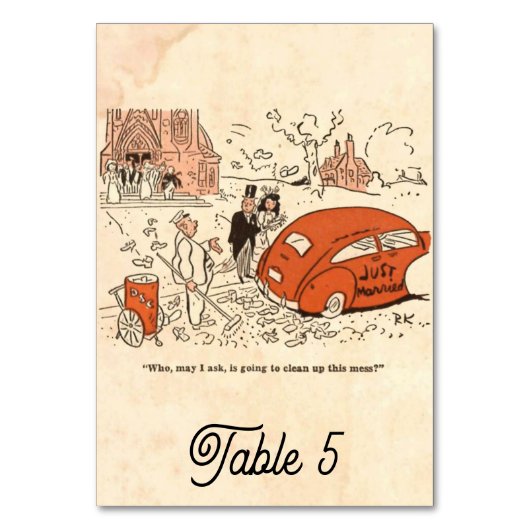  Retro Rustic Funny 50s Comic Book Wedding Kaart (Voorkant)