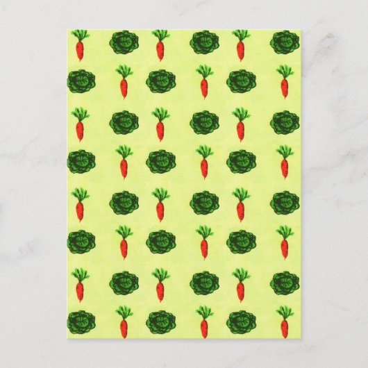 Retro Rustic Greenery Vegetable Garden Waterverf Feestdagenkaart (Voorkant)