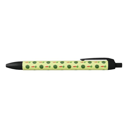 Retro Rustic Greenery Vegetable Garden Waterverf Zwarte Inkt Pen (Bovenkant)
