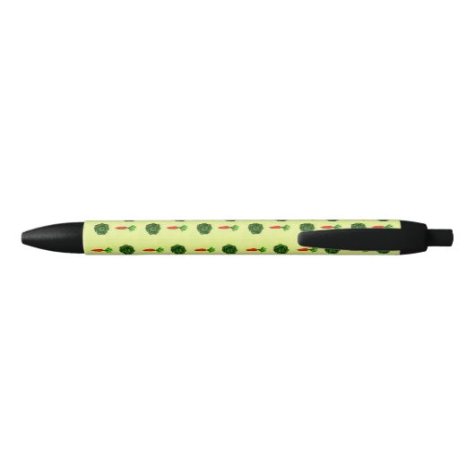 Retro Rustic Greenery Vegetable Garden Waterverf Zwarte Inkt Pen (Achterkant)