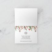 Retro Rustic Kerstmis Red Truck Corporate Holiday Kaart (Binnen)